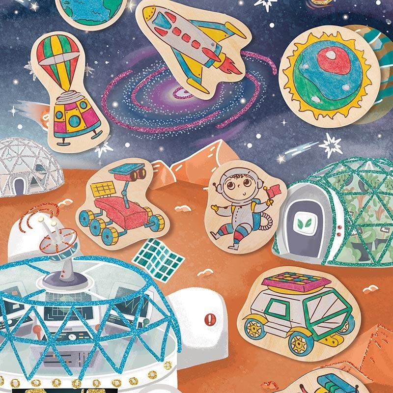 Hape Mars Life Diy Magents