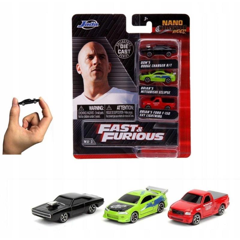 Jada Toys Fast & Furious 3-Pack Nano