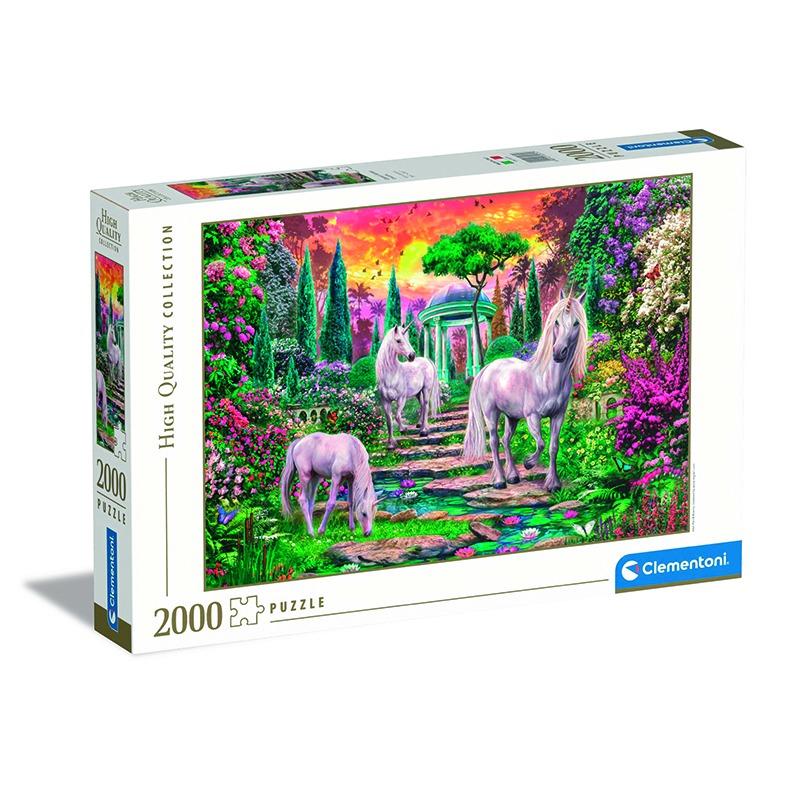Clementoni Classical Garden Unicorns Puzzle - 2000 Pcs