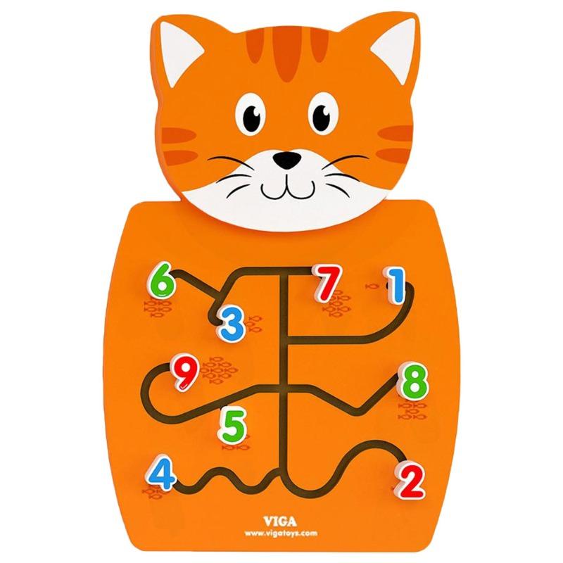 VIGA Wall Toy Matching Numbers - Cat