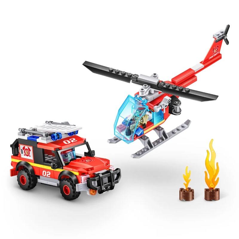 MAX City Brick Box Fire Station Playset