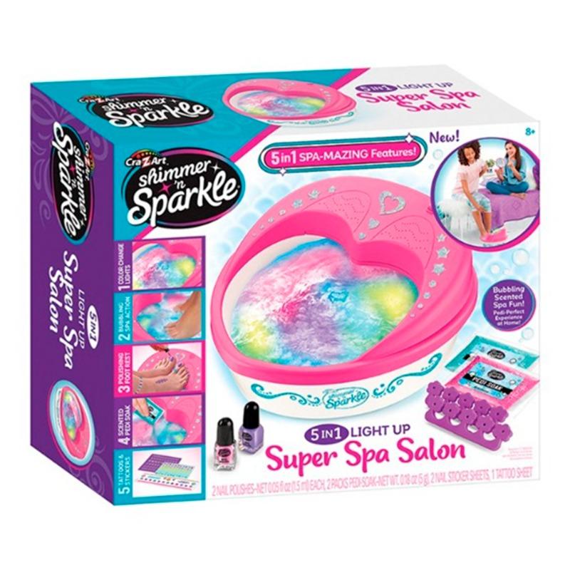 Shimmer N Sparkle 5 in 1 Light Up Super Spa Salon