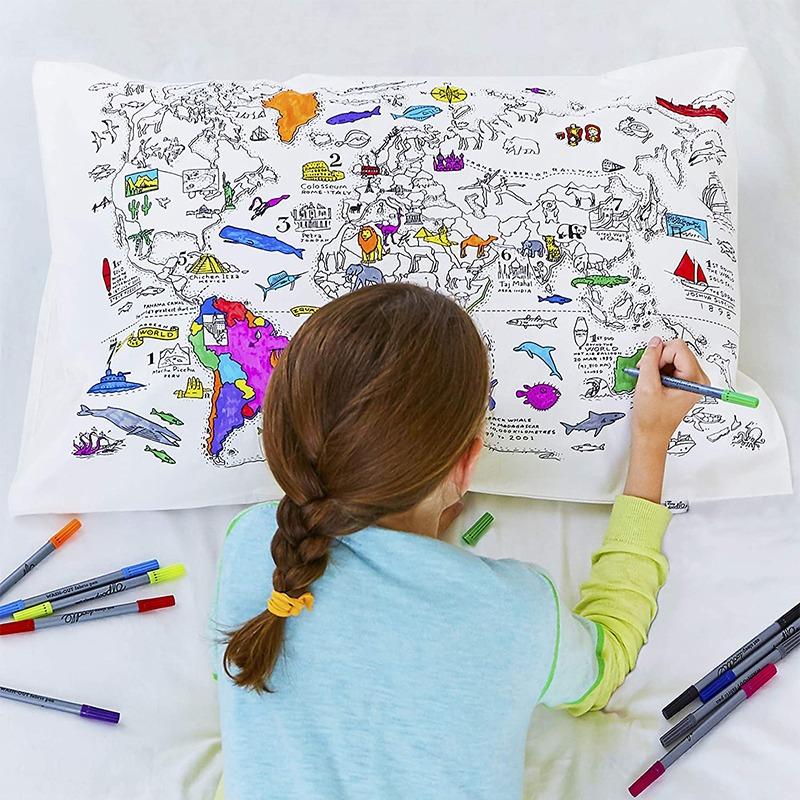 World Map Duvet Cover and PillowCase