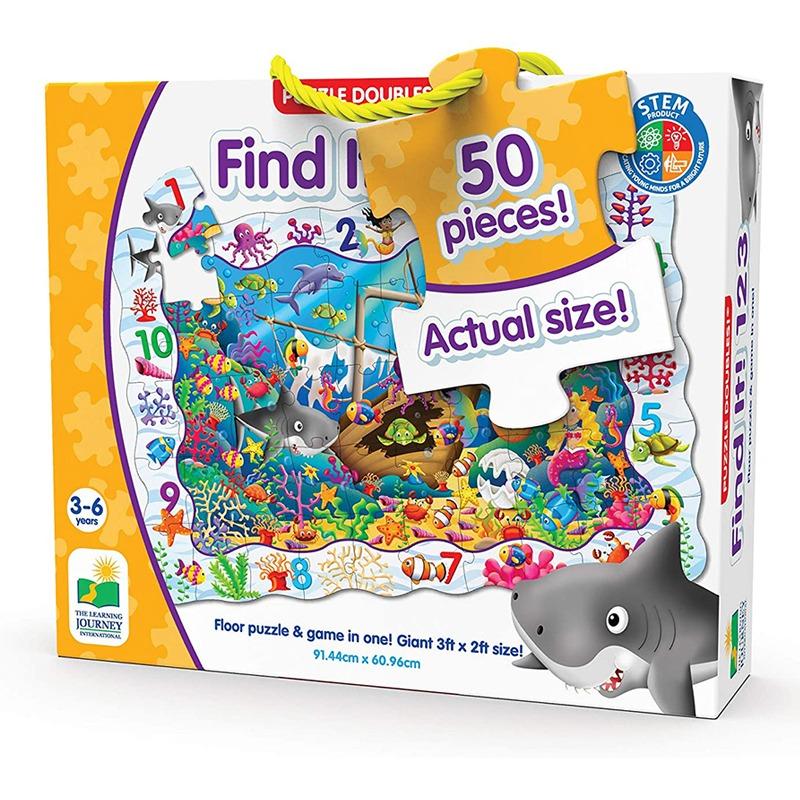 The Learning Journey Puzzle Doubles Find It 123 - 50 Pcs