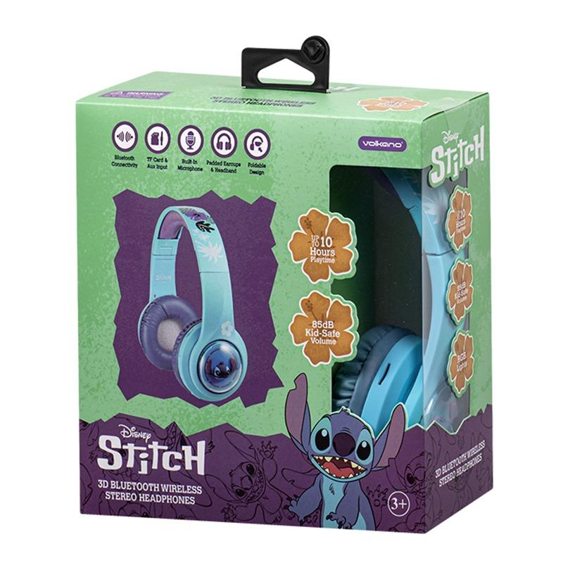 Volkano Disney Stitch Wireless Stereo 3D Bluetooth Headphone