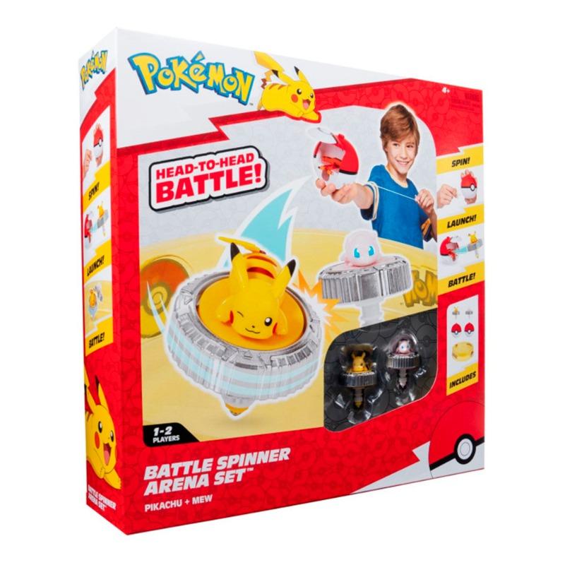Pokemon Battle Spinner Arena Set with 2 Spinners Pikachu & Mew