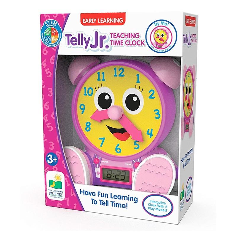 The Learning Journey Early Learning Teaching Time Clock - Pink