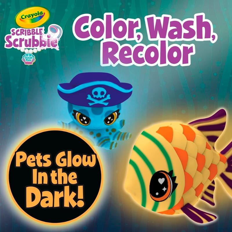 Crayola Scribble Scrubbie Pets Glow Ocean Playset