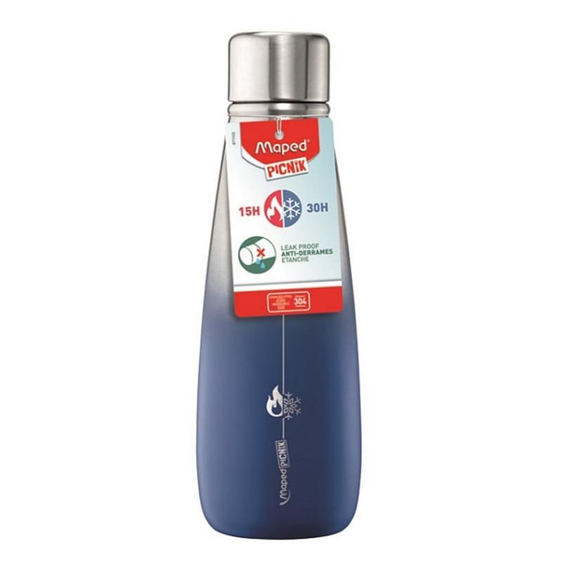 Buy 1 Get 1 Free Maped Picnik Concept Steel Bootle 500 ml - Blue