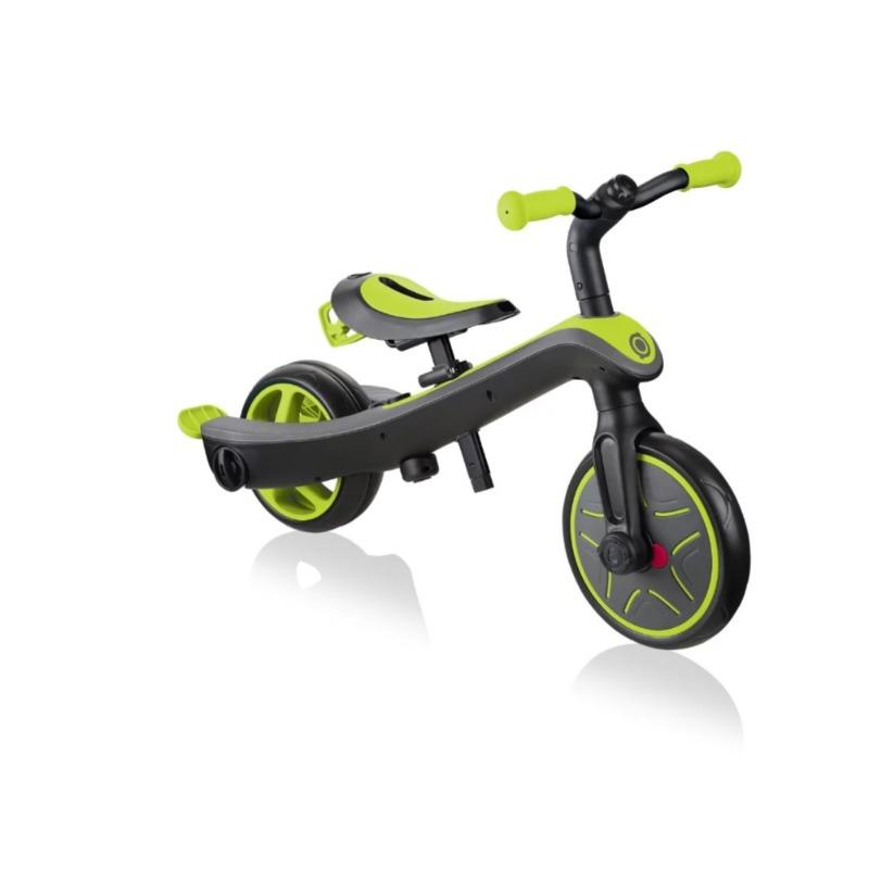 Globber Explorer Trike 4-in-1 Convertible Kids Tricycle – Lime Green