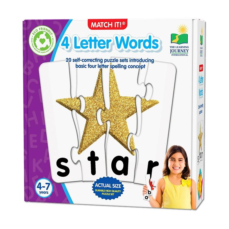 The Learning Journey Match It 4 Letter Words