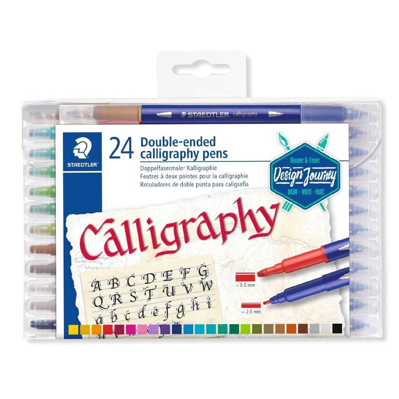 Staedtler Double Ended Calligraphy Pens - 24 Pens