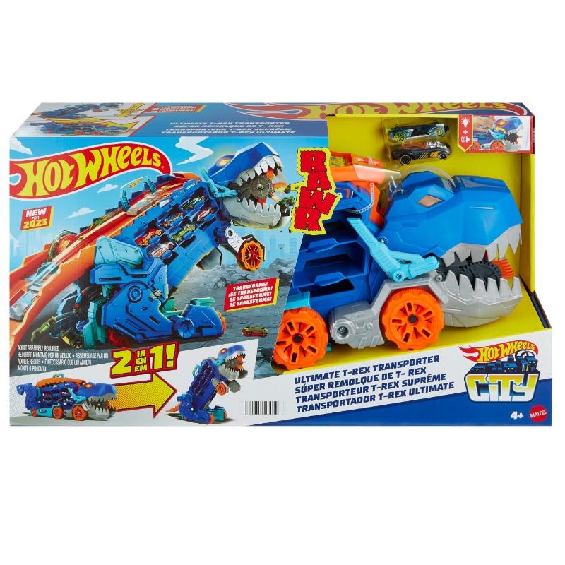 Hot Wheels City Transforming T-Rex Ultimate Hauler
