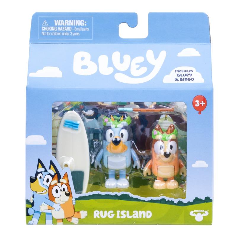 Bluey Figure 2-Pack Rug Island