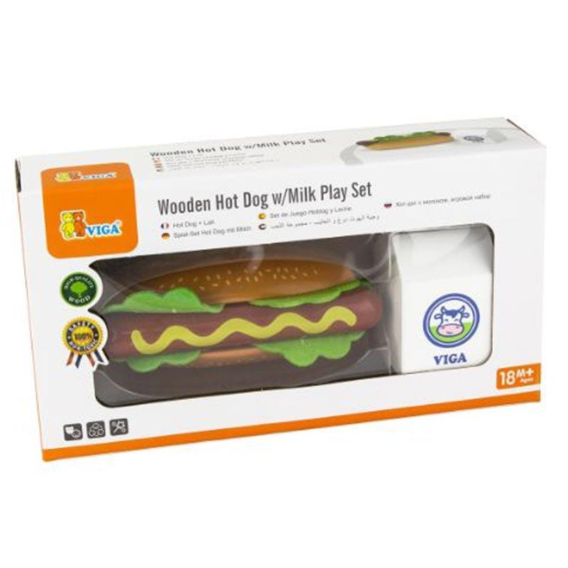 VIGA Hot Dog With Milk Play Set