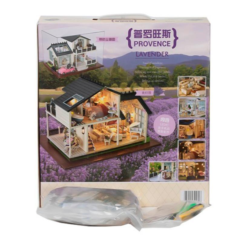 Provence Lavender Luminous Wooden House