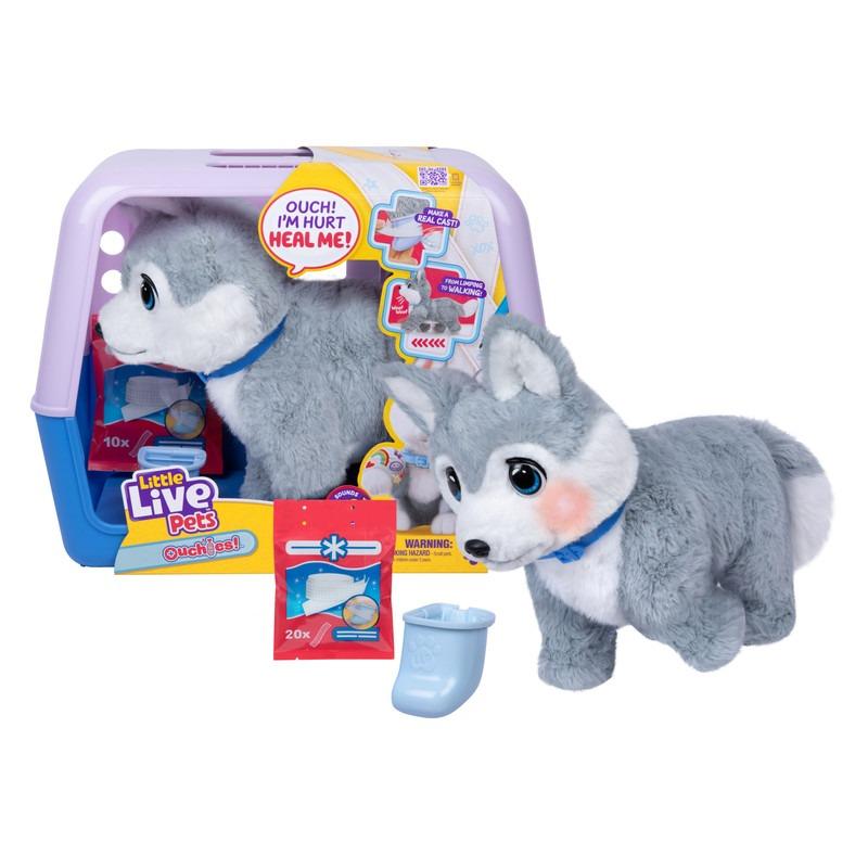 Little Live Pets Ouchies Deluxe Single Pk Aspen (Husky)