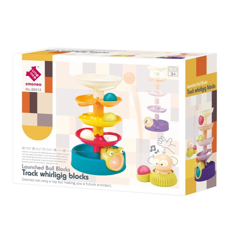 Smoneo Launched Ball Blocks Track Whirligig Blocks Set
