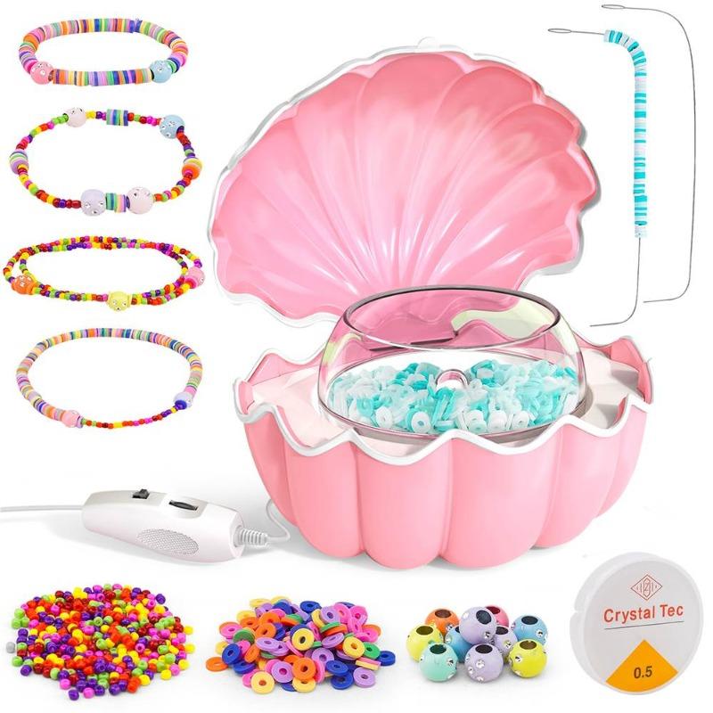 Shell Electric Bead Spinner Tools, 3 in 1 Pink