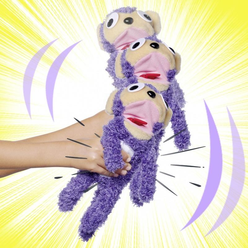 Simba Screamerz Babbling Monkey 30cm Interactive Soft Plush Toy