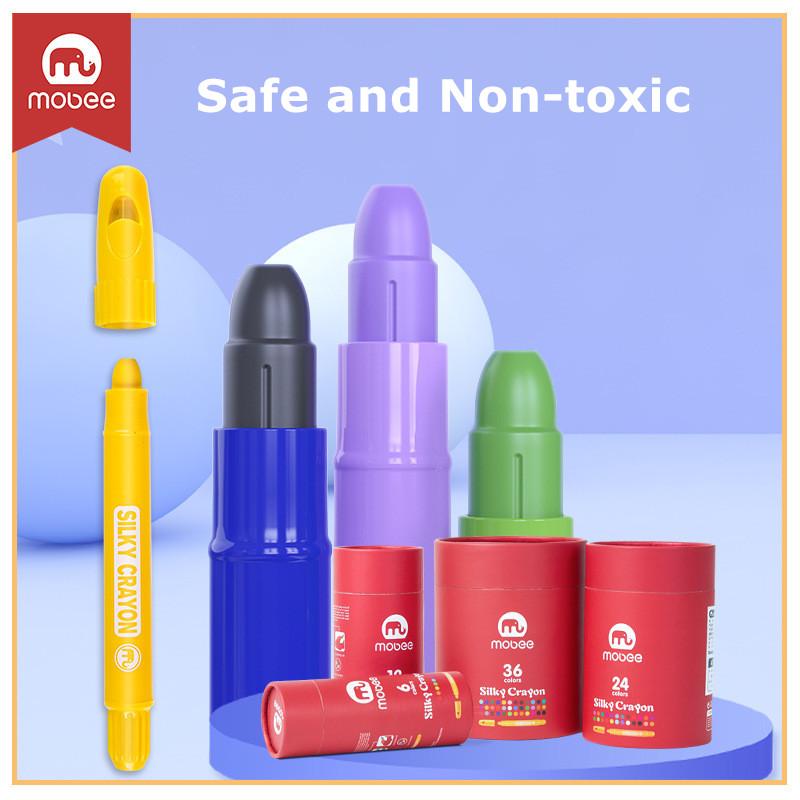 Mobee Washable Silky Crayons - 36 Colours