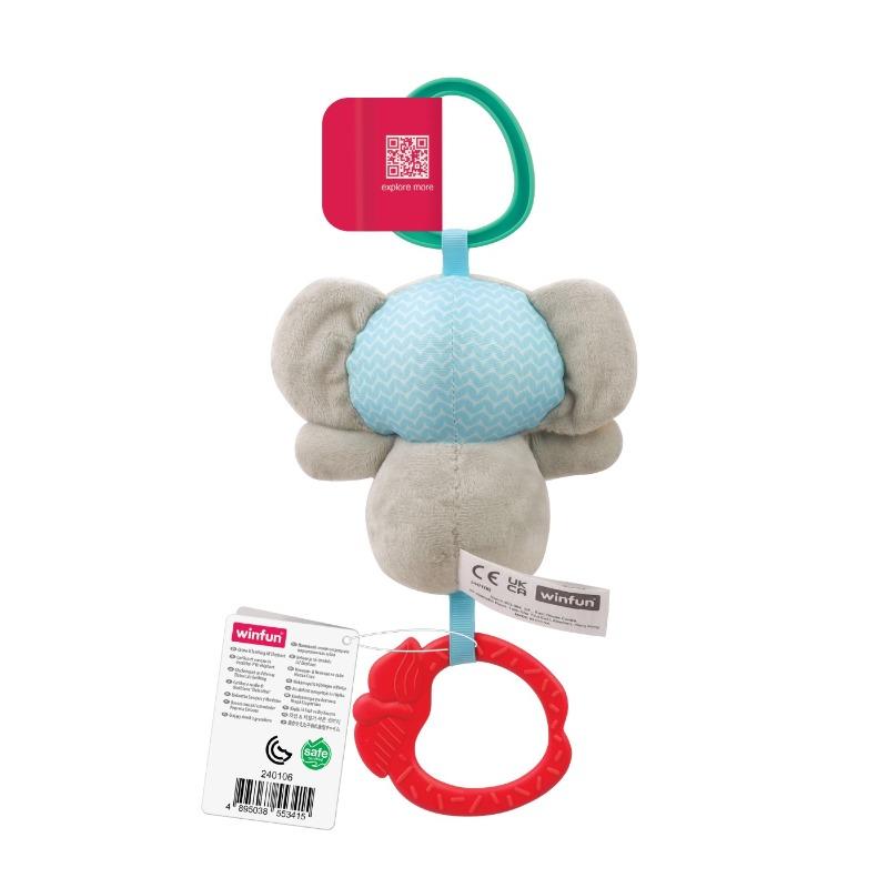 Win Fun Elephant Design Hanging Teether