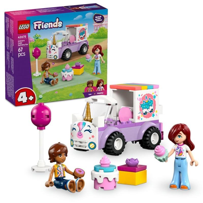 Lego Building Kit Unicorn Cake Delivery Car 42675