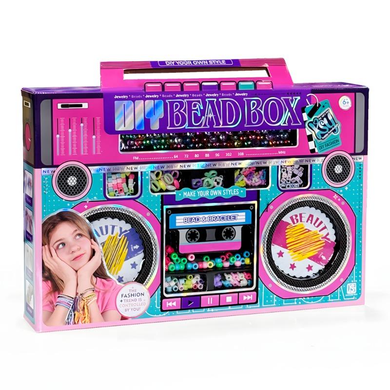 JS Toys DIY Bead Box - 2-in-1 Fashion Machine