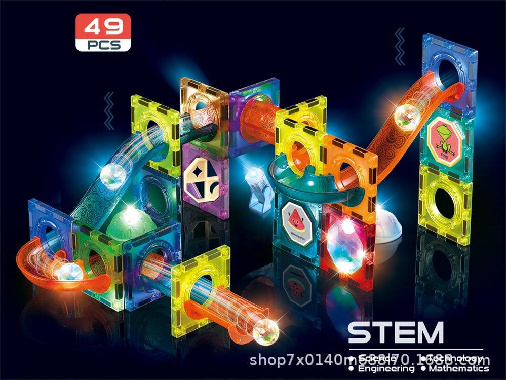 Magnetic Light Ball Track Building Blocks 49pcs