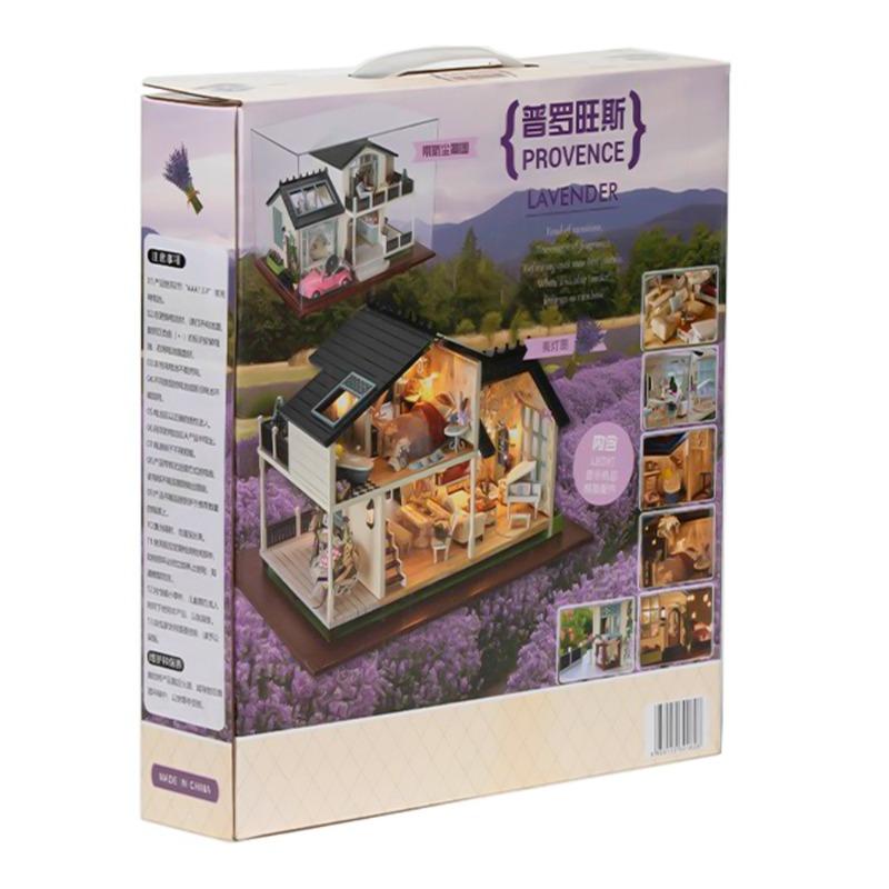 Provence Lavender Luminous Wooden House