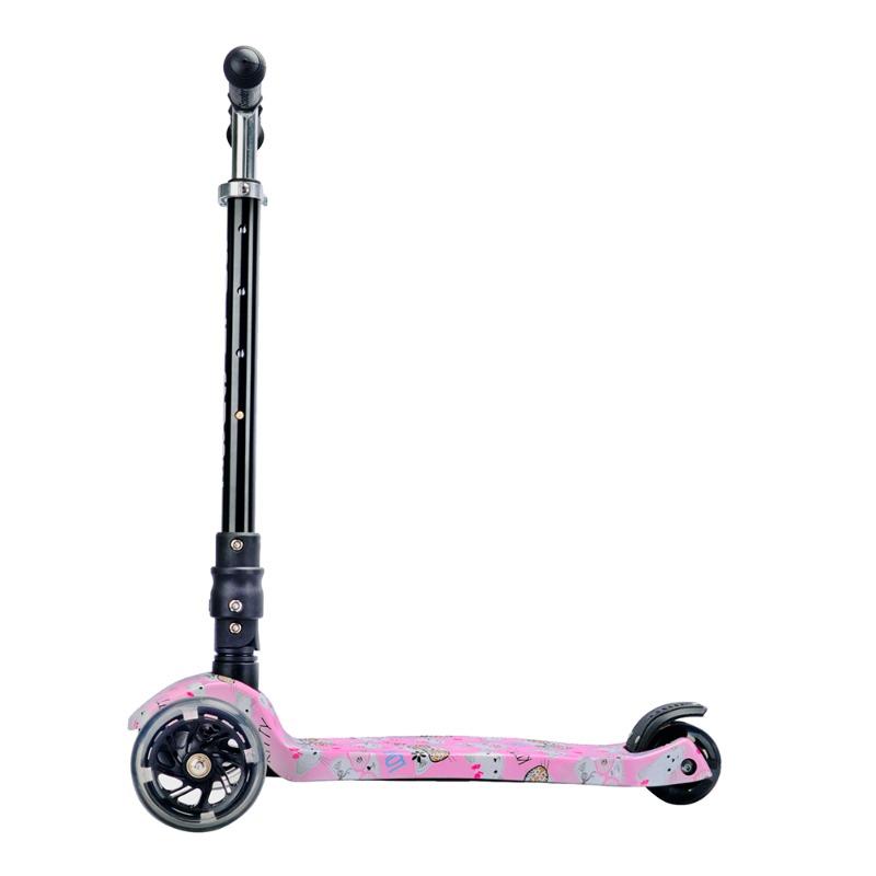 BOLDCUBE 3 Wheel Scooter Big Fold Kitty Love