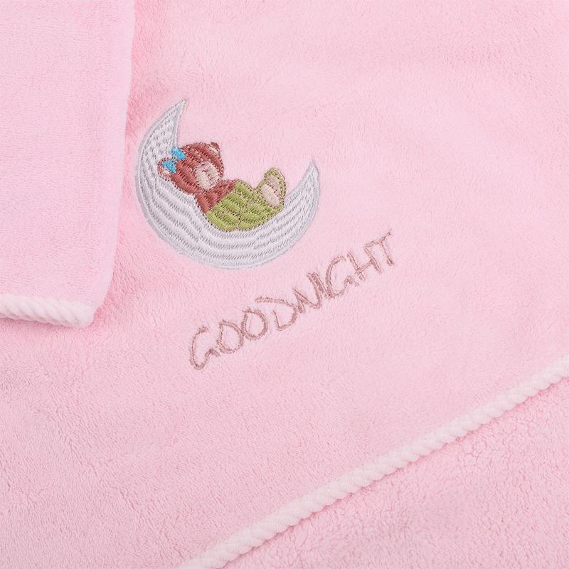 Kids Microfiber Towel Set 2 Pieces Pink