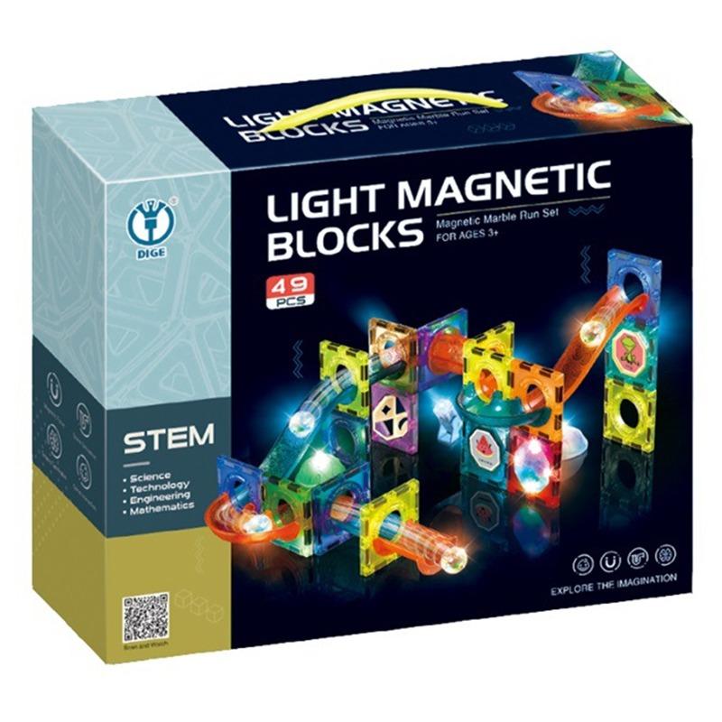 Magnetic Light Ball Track Building Blocks 49pcs