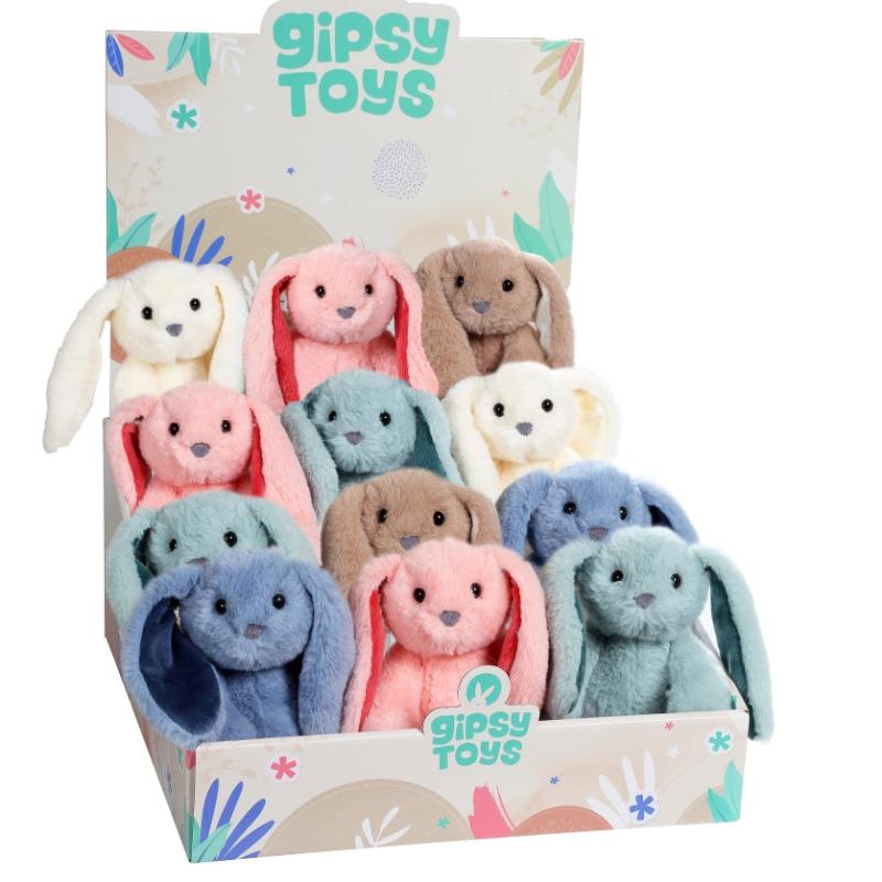 Gipsy Plush Rabbit 16 cm - Multi Color 1 Pc