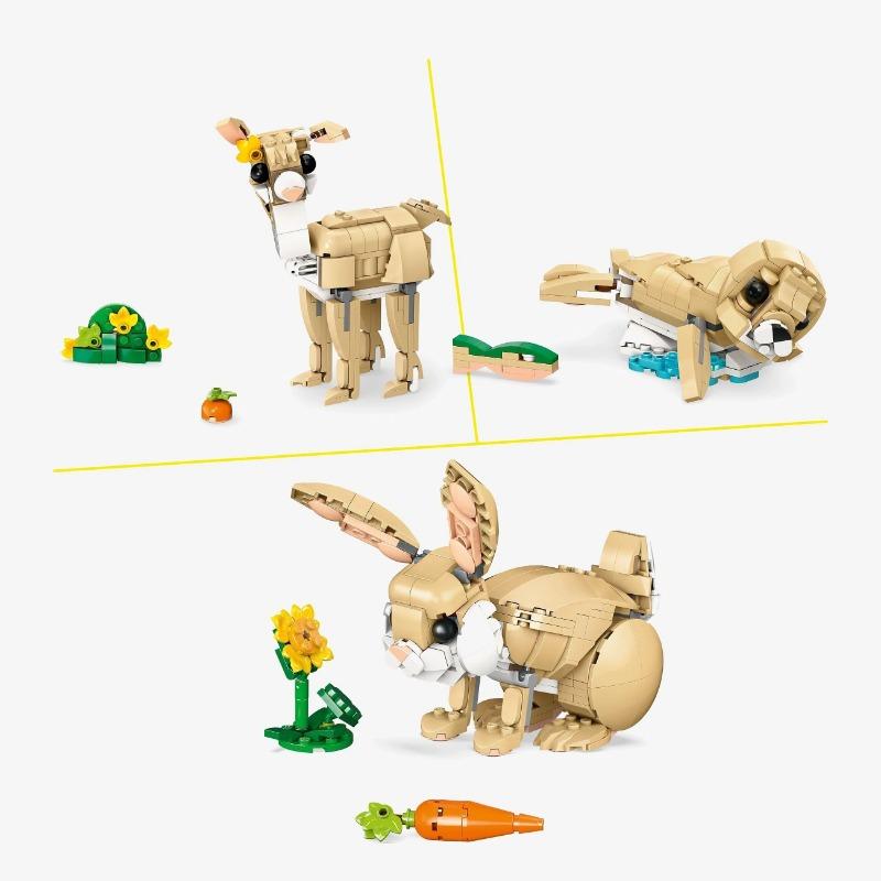 Lego Creator 3 in 1 Cute Bunny Toy Animal Playset (31162)