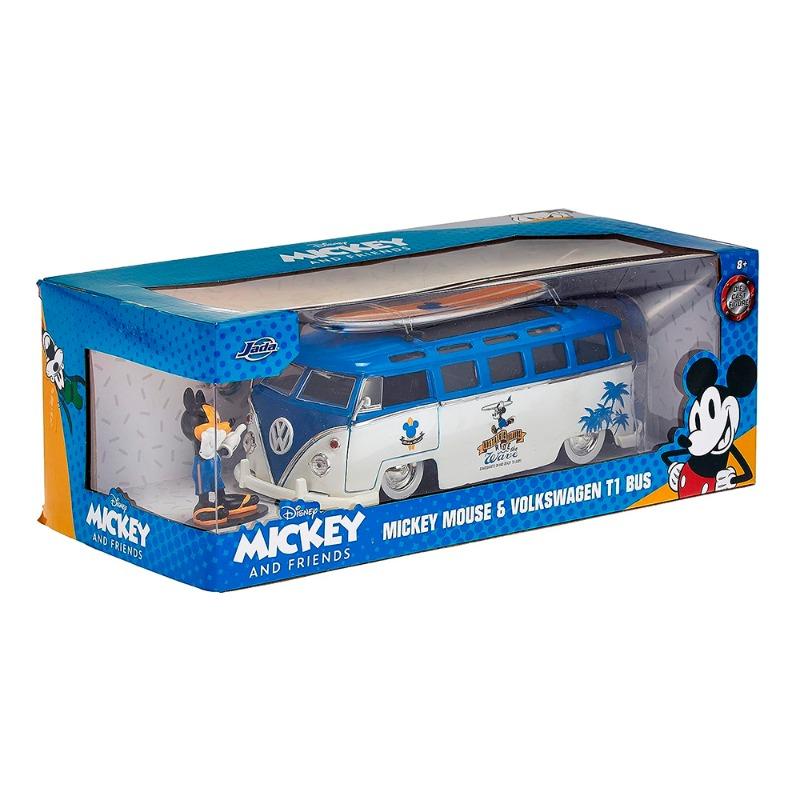 Jada 1/24 Mickey Van(Volkswagen T1) with Figure - Blue