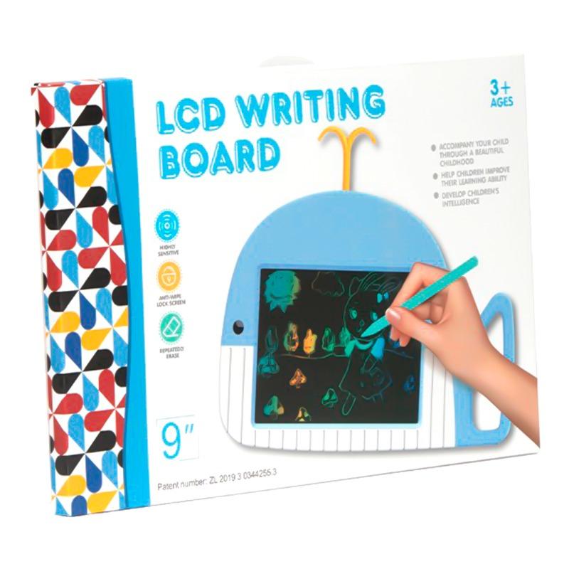 Whale Writing LCD Panel - Blue