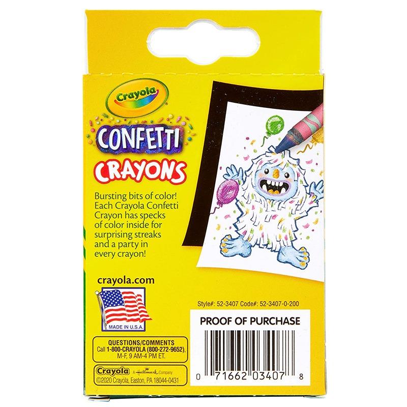 Crayola Confetti Crayons 24Ct
