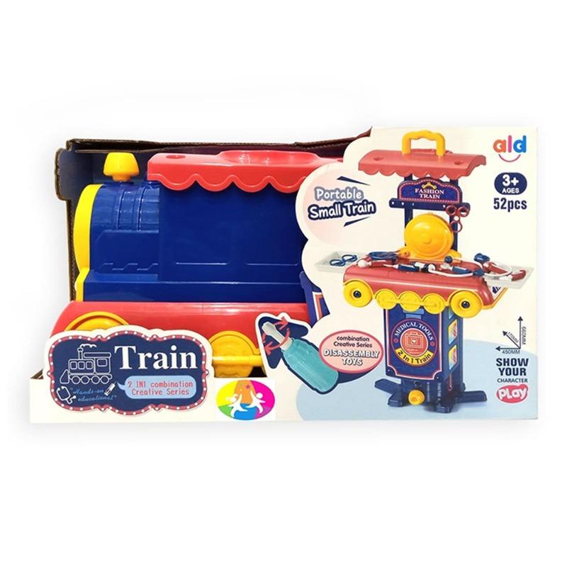 2 In 1 Medical Playset Train - 52 Pcs