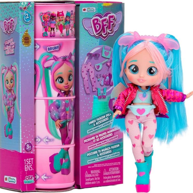 Cry Babies BFF Bruny Fashion Doll with 8 Surprises