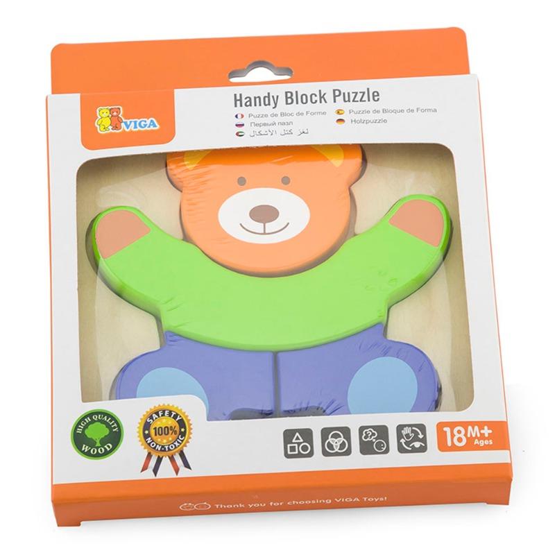 VIGA Cubes Puzzle - Bear Design