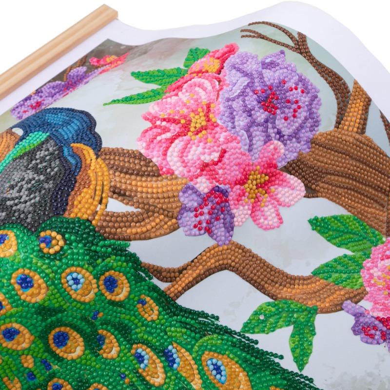Craft Buddy Crystal Art Diamanter Collection 35 x 45 cm Peacock Peony