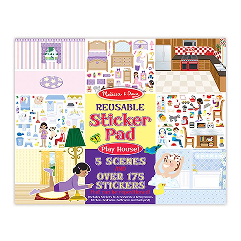 Melissa And Doug Reusable Sticker Pad - Play House