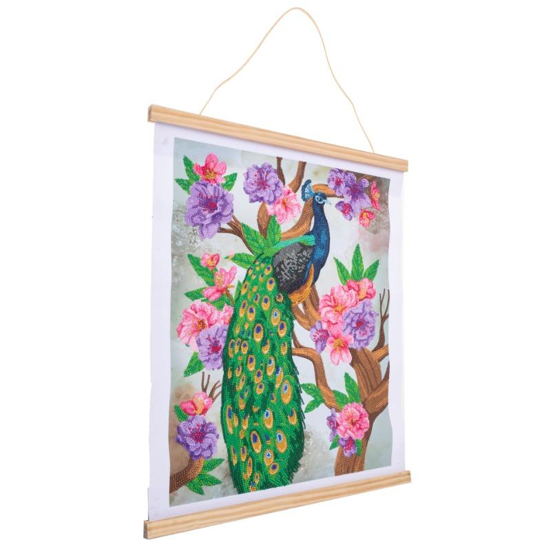 Craft Buddy Crystal Art Diamanter Collection 35 x 45 cm Peacock Peony