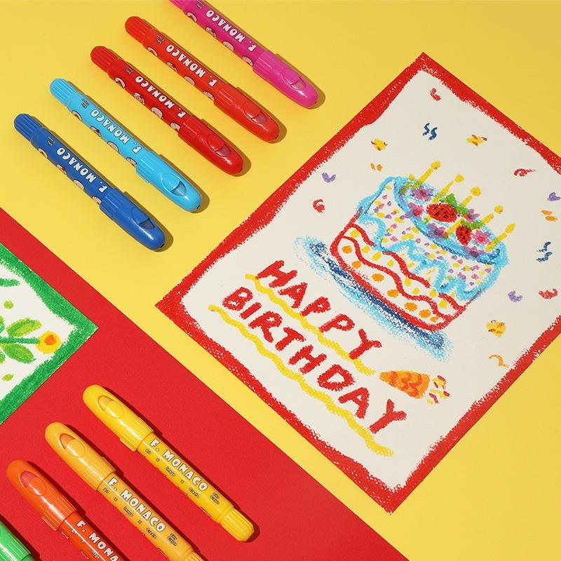 Lebze Flower Monaco Crayons 36 Color Pull