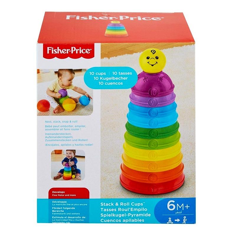 Fisher Price Stack And Roll Cups Toy