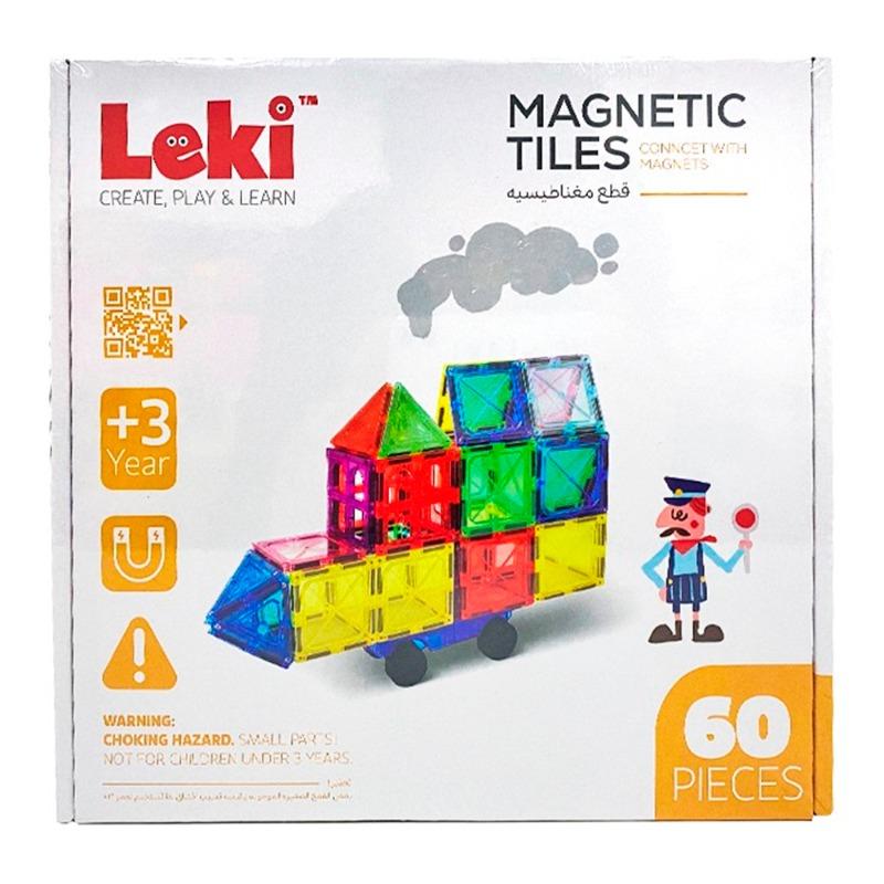 Leki Magnetic Tiles Mega Pack - 60 pieces