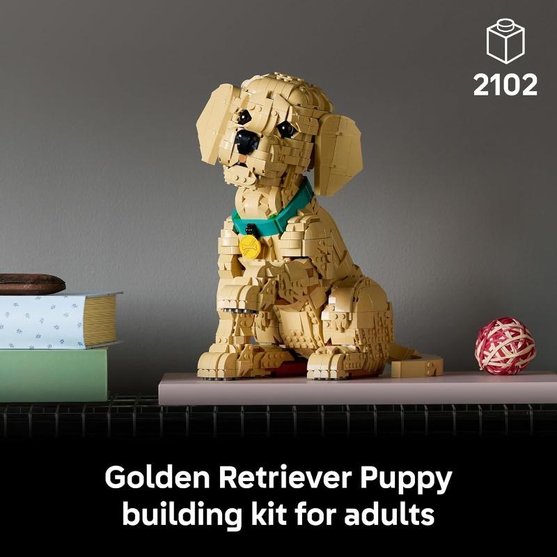 Lego Icons Golden Retriever Puppy - Animal Figure 11384