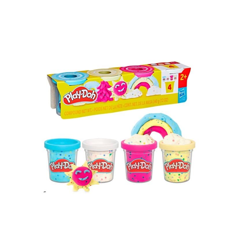 Play Doh Shimmery Mettalic Pack Clay Set - 4 Pack