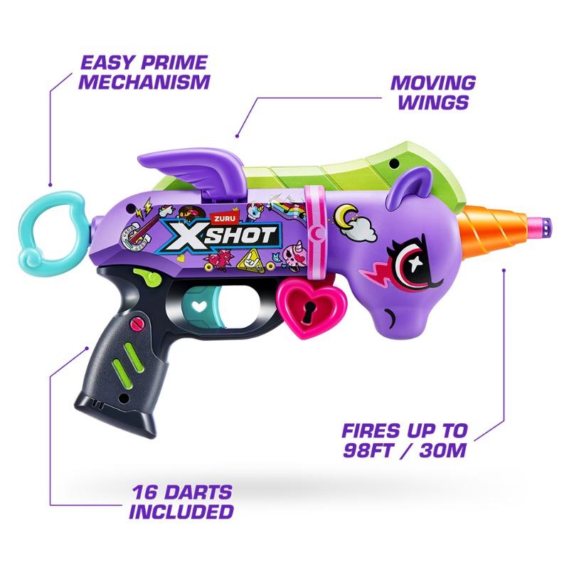 X-Shot Blastercorn Dark Unicorn By Zuru